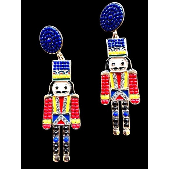 Nutcracker Earrings Toy Soldier New Christmas Ballet Jewelry French Guar… - Picture 3 of 12